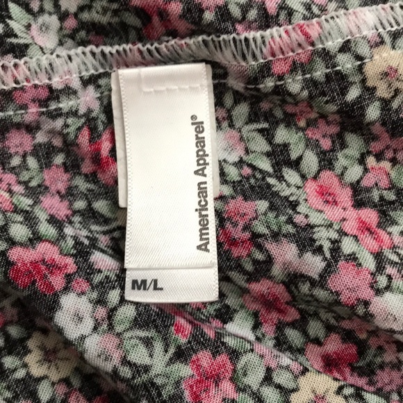 American Apparel Flower Pattern Circle Skirt - Picture 4 of 6